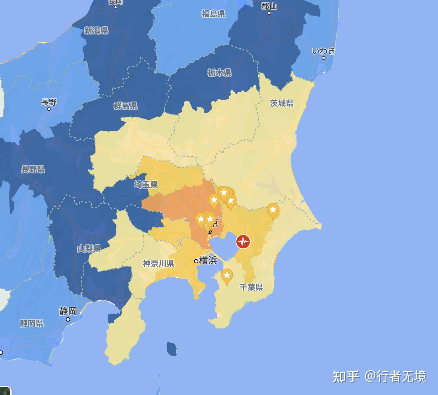 2021 年 10 月 7 日晚日本千叶县发生 6.1 级地震,东京震感强烈,当地