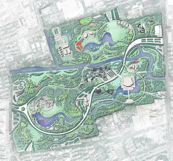 上海植物园更新改造设计总平面图