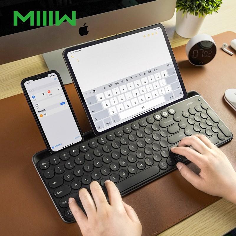 10 米物(miiiw)苹果电脑蓝牙键盘 笔记本无线键盘macbook 超薄 手机