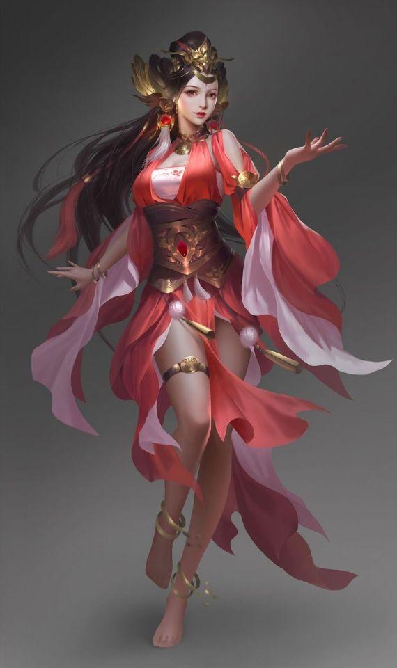 精美电脑cg魔幻风格美女