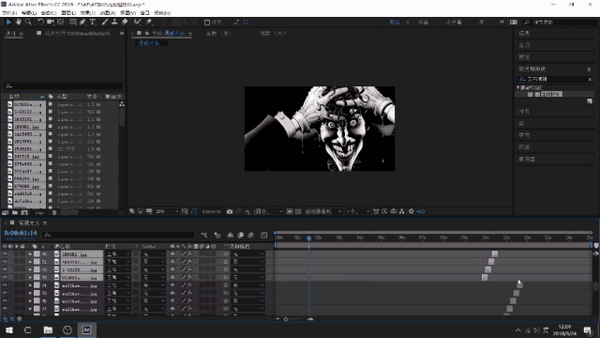 按【u】键显示所有关键帧,把图层持续时间拖到第二个关键帧的位置
