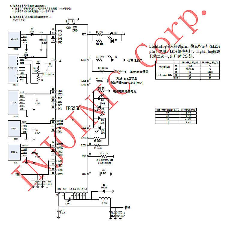 至为芯科技ip5356集成20w输出和双路type-c快充输出,适用于充电宝