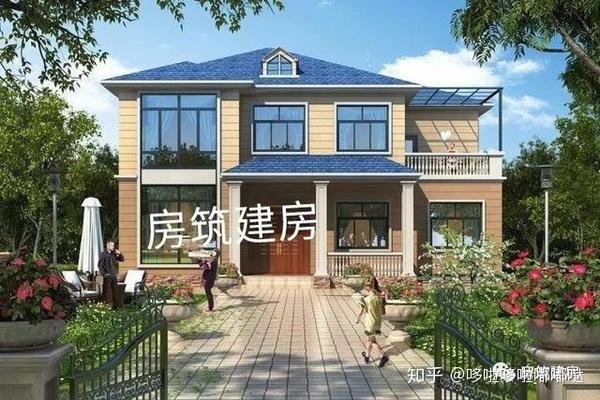 前高后低怎么建好房这款带地下室的二层农村别墅户型大气沉稳邻居们看