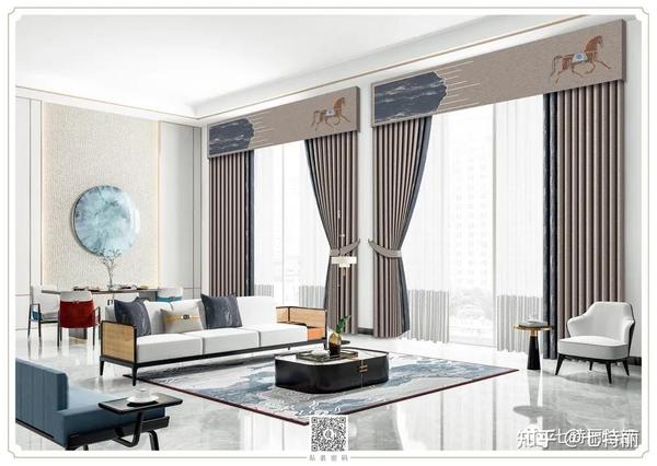 七特丽窗帘 | 春季新品c9现代/新中式风格,完美演绎都市诗意生活!