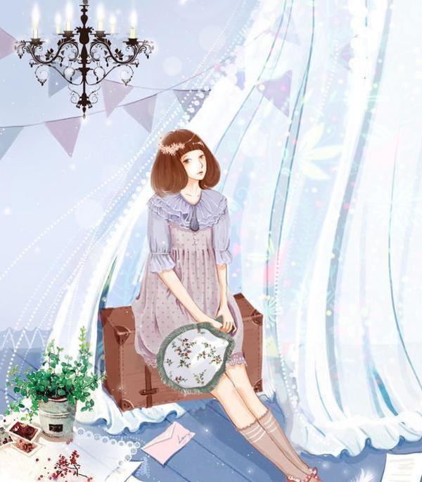 二次元动漫美图:手绘卡通,听说画里的少女想到现实世界走一趟!