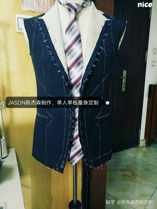 深圳市陈杰森西服定制bespoke 意大利进口面料,纯手工