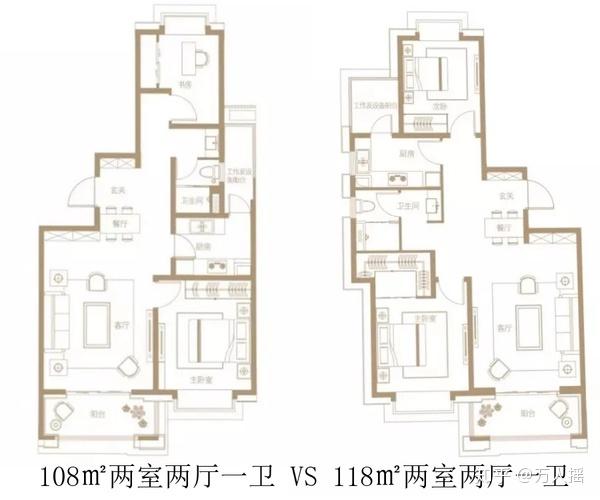 四,上海复地雅园公馆108㎡户型pk118㎡户型(初判)