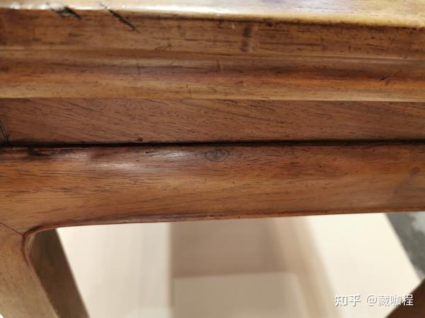 干黄皮壳小鬼脸清黄花梨条桌麦穗纹成串