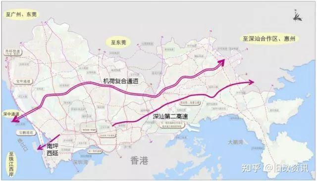 大动作深圳发布十横十三纵高快速公路规划