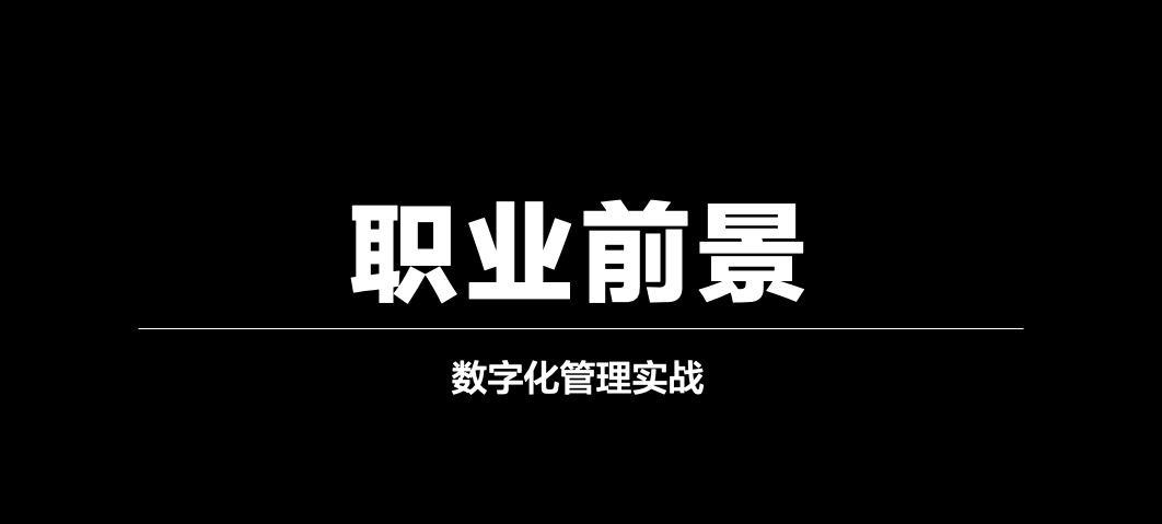 没有企业招聘的数字化管理师有职业前景吗