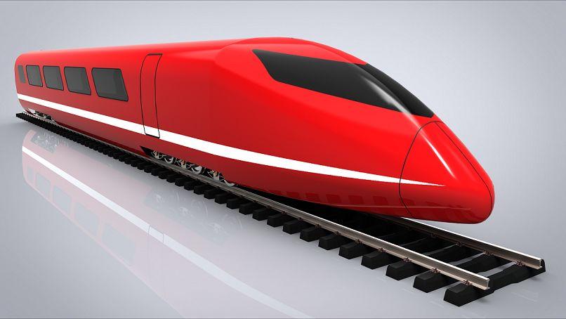 其他车型 高铁外壳设计图纸 keyshot5设计高速火车动车