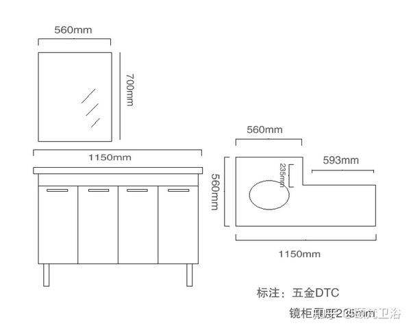 浴室柜定制和常规尺寸究竟哪个好