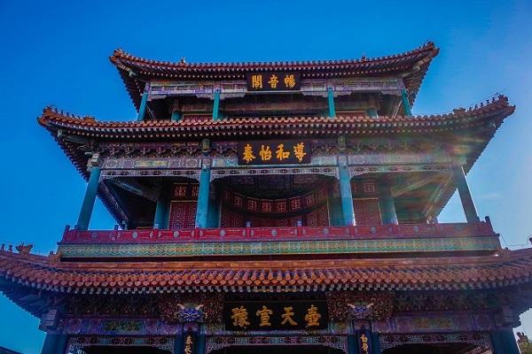 北京古建筑畅音阁清代三大戏楼之一