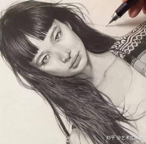 美女素描头像分享