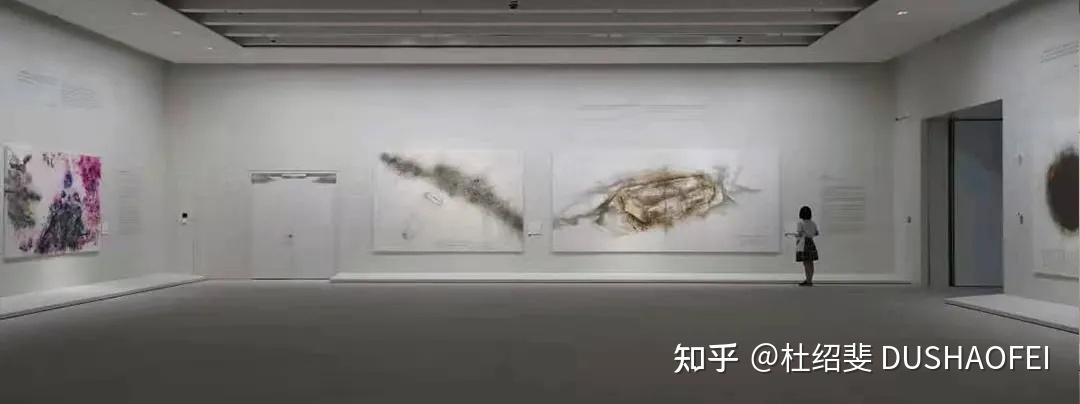 蔡国强对话中国文化与精神,对话宇宙精选作品,浦东美术馆展览现场