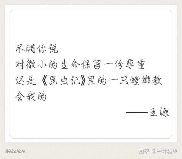 环球人物专栏作家王源说的哪些话你印象深刻