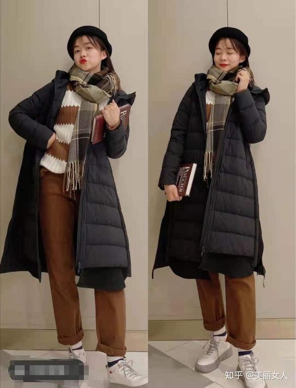 韩剧女主冬季羽绒服穿搭