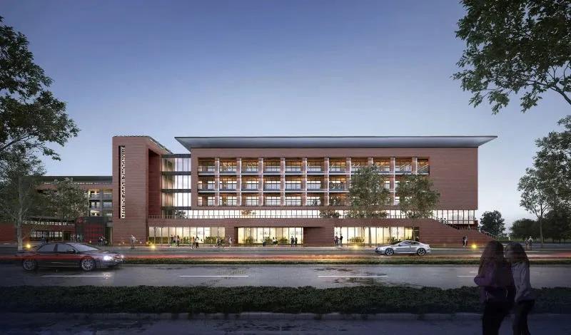 园区二中改扩建(三期)项目位于唯亭街道金埂路1号,拆除原食堂宿舍楼
