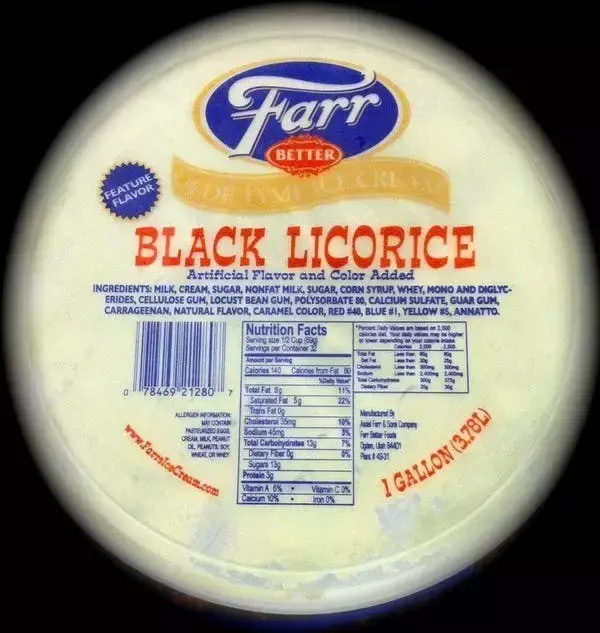 black licorice candy