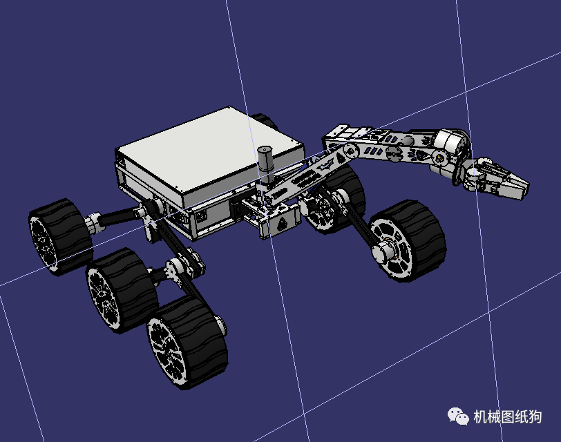 【其他车型】team anveshak rover火星车3d数模图纸 step格式