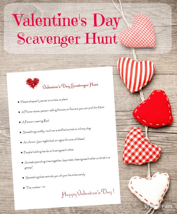 valentine&#39;s day scavenger hunt