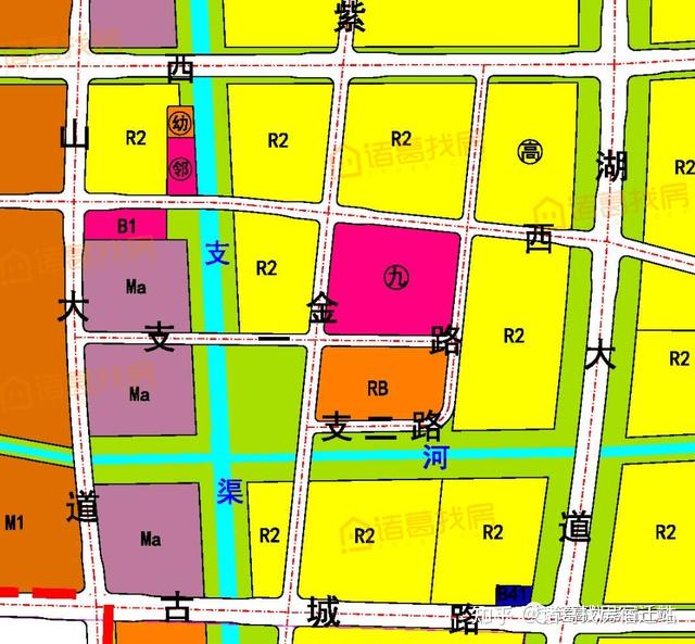 九年制学校02概念规划图(九)学校位置:通湖大道与隆锦路交会处,将建一