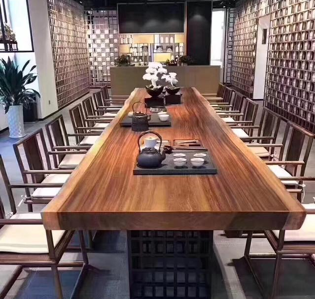 极具现代高雅格调的茶桌实木大板桌