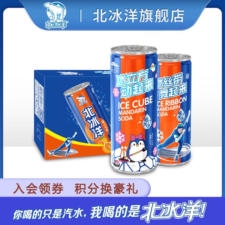 2.冰峰&北冰洋 冰峰橙味汽水西安网红饮料怀旧老汽水330ml*12罐