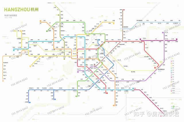 2公里 预测杭州地铁远景规划年线网将形成"19条轨道普线 1条轨道快线