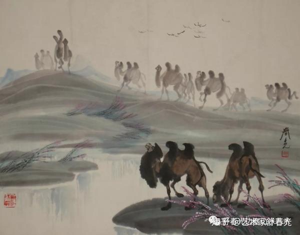 边塞画家舒春光西北丝绸之路作品欣赏