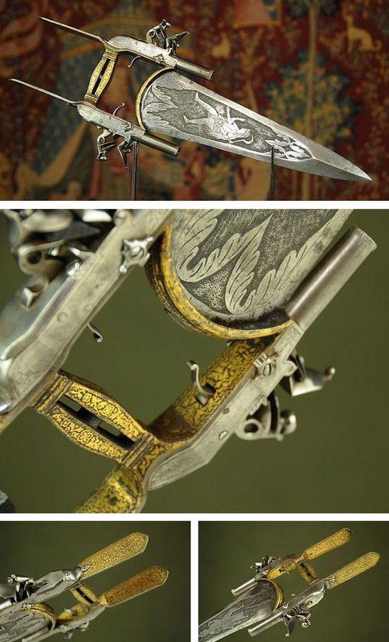 刃带枪的设定来自这里,拳剑匕首和燧发枪手枪的组合,制造于18世纪印度