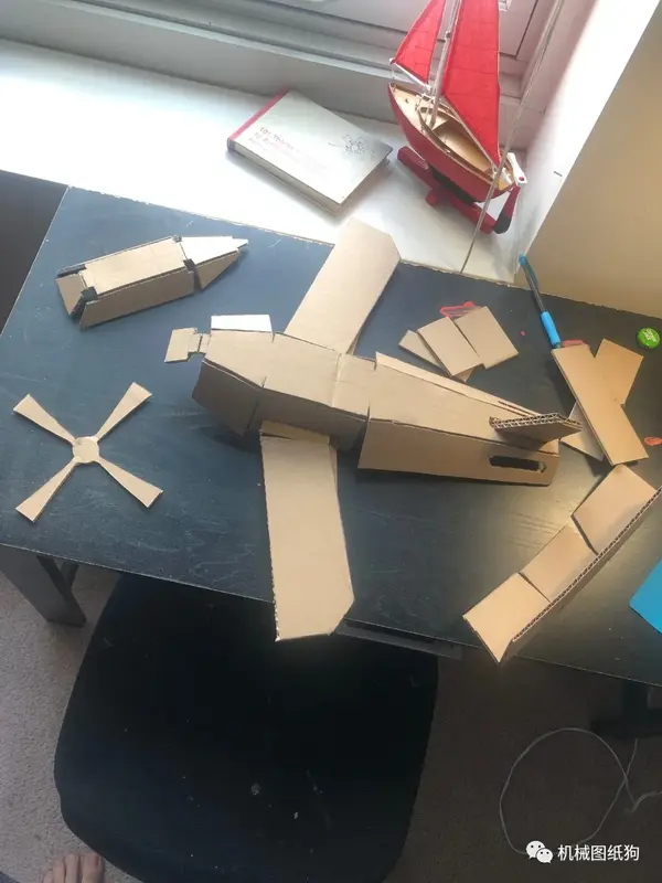 【飞行模型】n87aj纸板飞机模型3d图纸 solidworks设计 附step