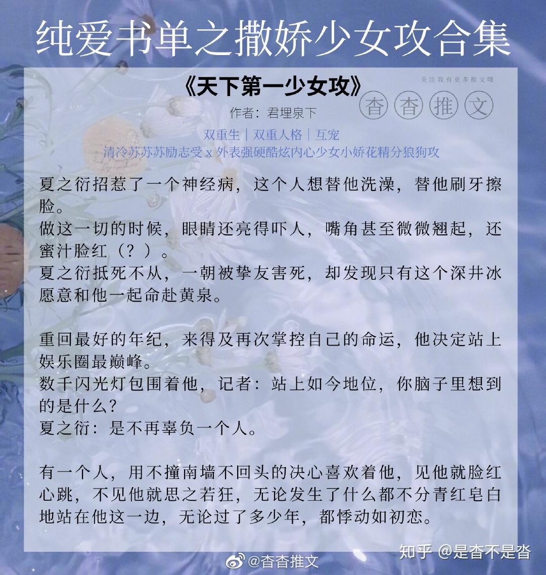 双重人格 互宠31566《天下第一少女攻》by君埋泉下奶猫娇气包小