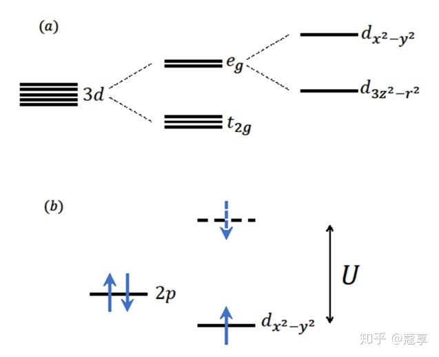 (a)铜氧化物高温超导材料的铜3d轨道示意图.