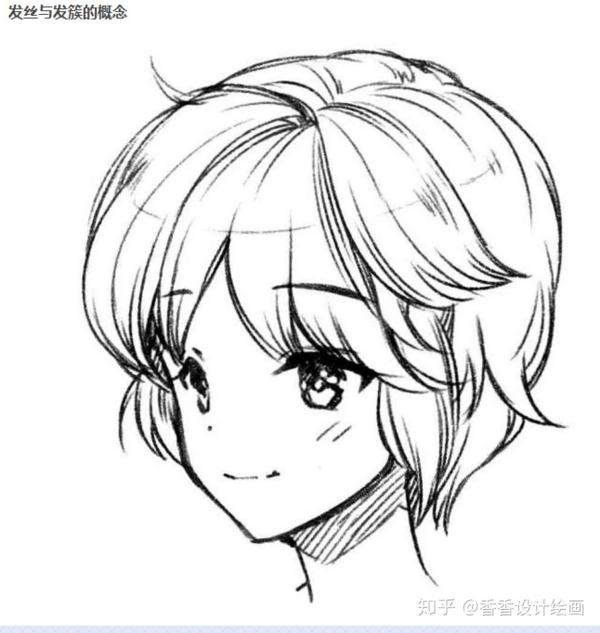 初学者怎么快速学会画头发,教你几个小妙招