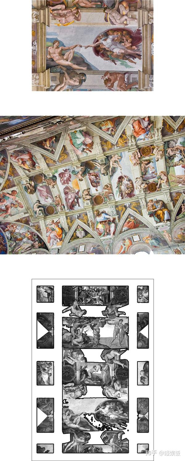 创造亚当 – 西斯廷壁画 – 西斯廷壁画的页漫分镜