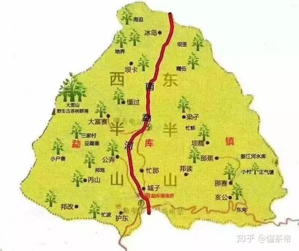 临沧茶区分布图