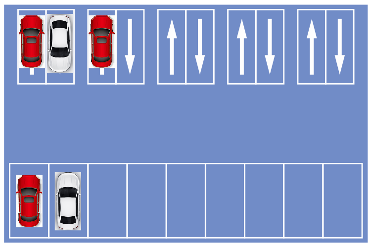 同样的面积怎么画出更多的停车位?
