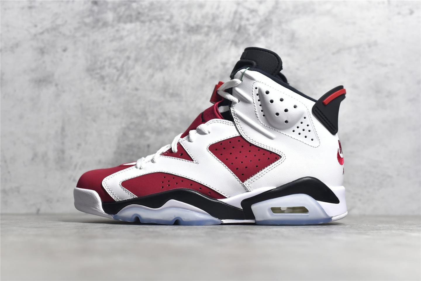 air jordan6,air jordan3 乔丹aj6carmine胭脂红白篮球鞋airjordan6开箱评测