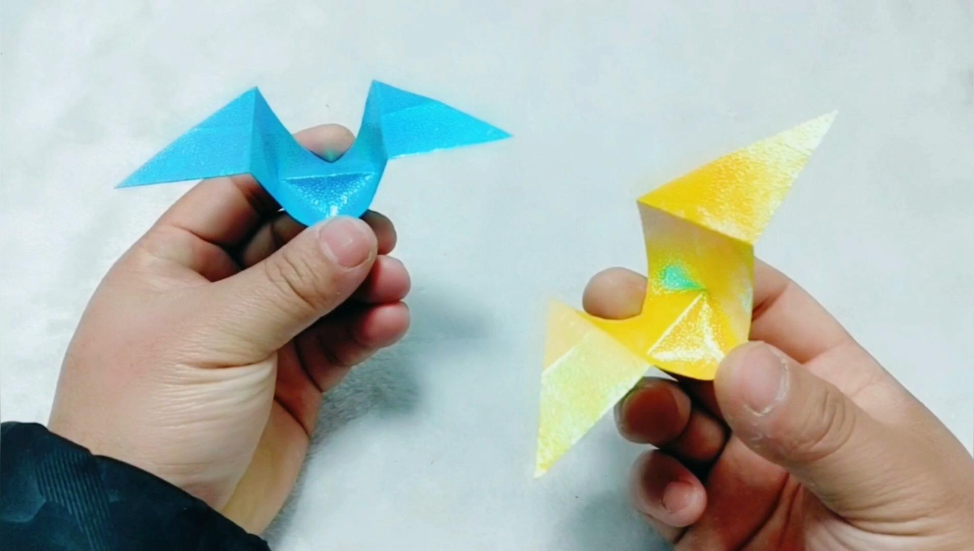 折纸玩具:纸响炮折纸教程分享,小时候玩过吗?