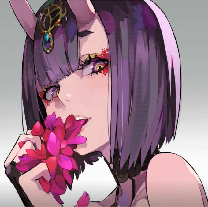 日韩半厚涂作品头发分析 |cg动漫插画游戏人设基础
