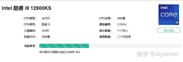 Intel 酷睿 i9 12900KS性能评测解析性能对比图表参数全面解析核心参数基本参数性能参数内存参数显卡参数技术参数等