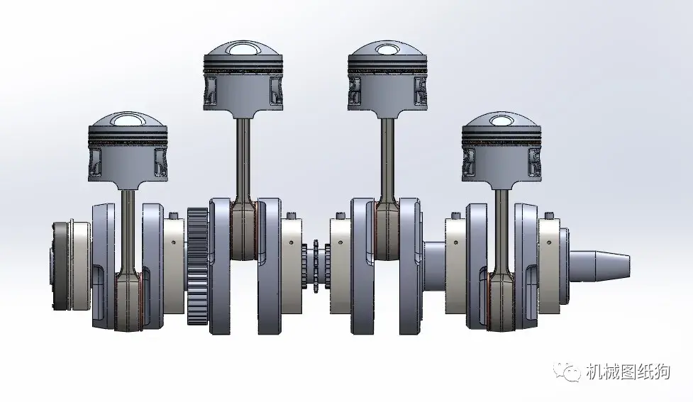 工程机械partnamecrankshaft曲轴结构3d图纸solidworks设计