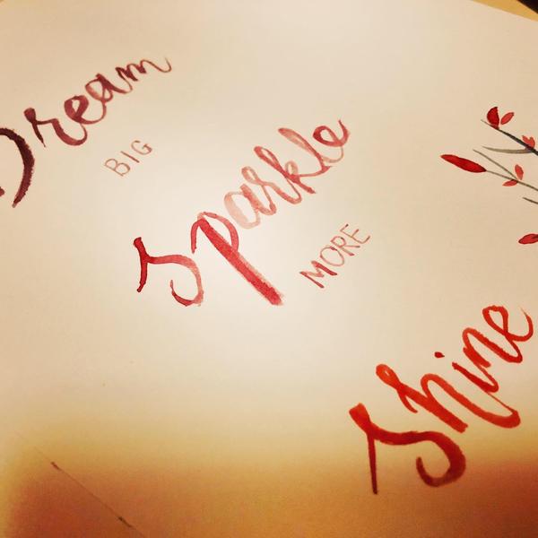 每日美图dream big sparkle more shine bright 企盼尤殷.
