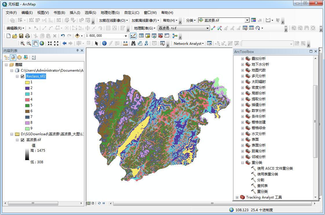 图2   图4   图5   图6 结语   到此就完成了使用arcgis对水经注