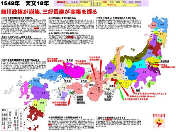 地图日本战国时代势力地图集