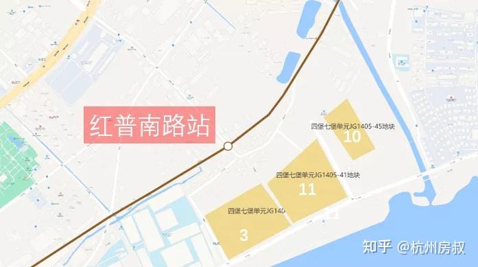 钱二另一板块就是七堡,以9号线红普南路站为中心布局,其中3,11号地与