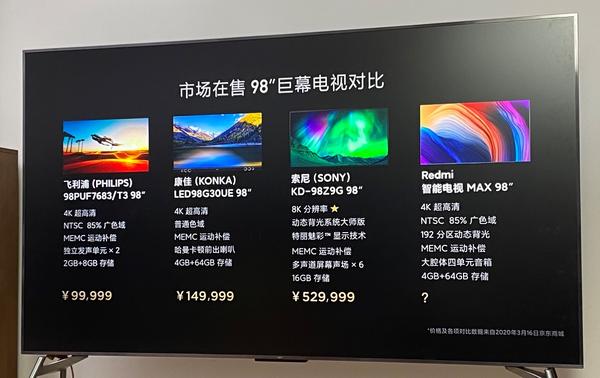 redmi智能电视max 98"首发评测体验:准100英寸电视,只卖19999元,天塌