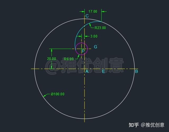 cad这个圆弧怎么画