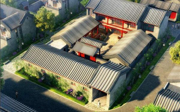 中国建筑八大元素之「围合式院落,庭院」